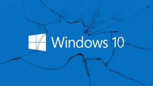 broken windows 10 illustration